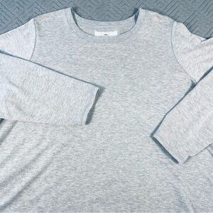 Cupio Woman Gray Asymmetrical Hem Knit Top 3X